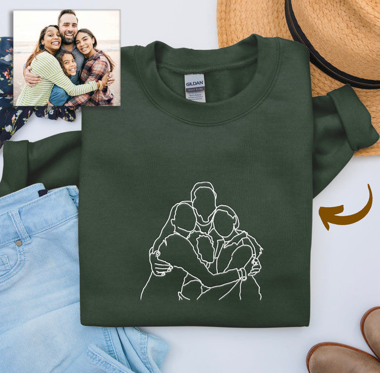 Embroidered Portrait T-Shirts