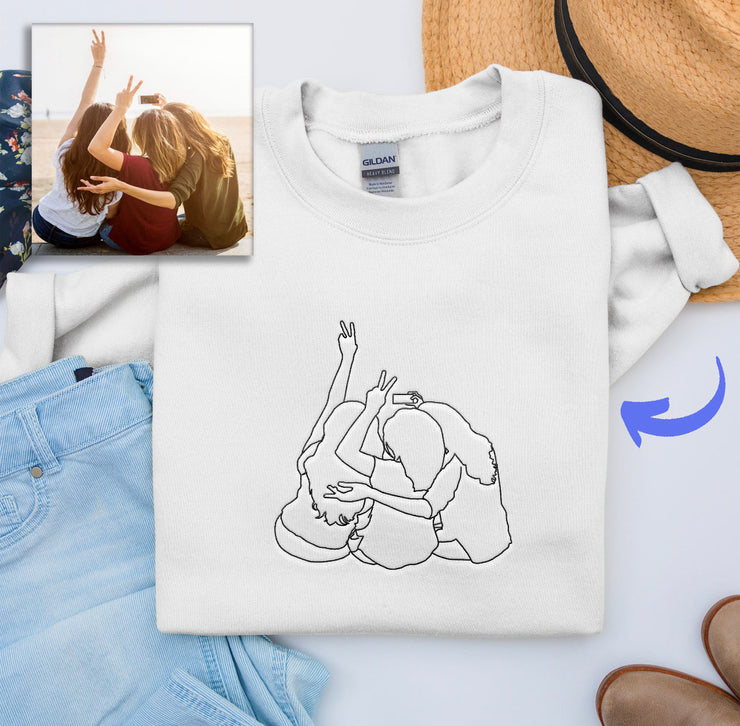 Embroidered Portrait T-Shirts