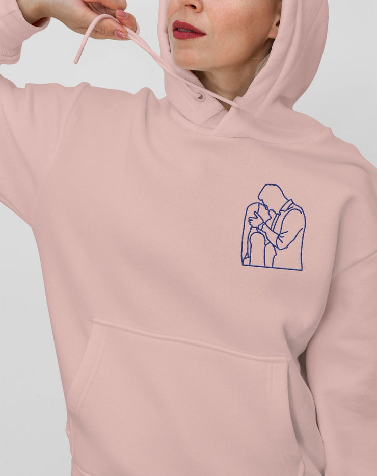 Embroidered Portrait Hoodie