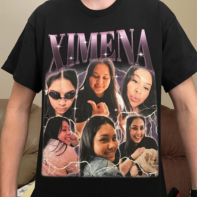 Custom Photo Collage Rap Shirt