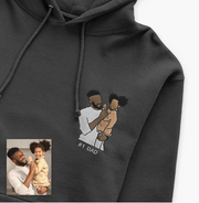 Embroidered Full Portrait Hoodie