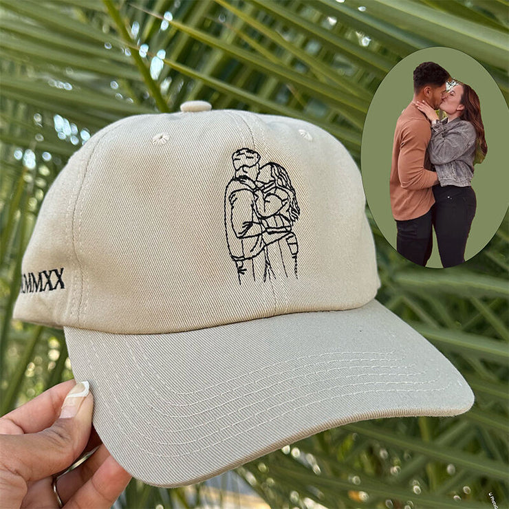 Embroidered Portrait Hat