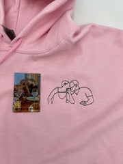 Embroidered Portrait Hoodie